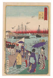 東京名所之内　永代橋風景　Famous Places in Tokyo / View of the Eitai Bridge