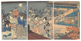 源氏十二ヶ月之内　仲秋　Genji in the Twelve Months / Mid Autumn