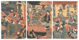 江戸の花やかたの納涼　Flowers of Edo Enjoy the Evening Cool on Pleasure Boats
