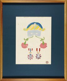 紙帽子・仮面・襟・勲章　Paper Hat, Mask, Collar and Decorations