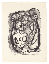 椅子による二人の女　Two Women Leaning on a Chair