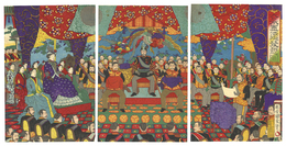 大日本憲法御発布之図　Promulgation of the Constitution of Great Japan