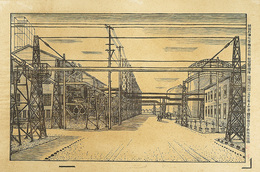 秋田石油化学株式会社　秋田製造所　工場図其壱　Akita Petrochemical co.ltd, Manufacturing Site