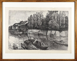 大阪風景　東横堀川　Sight in Osaka / Toyoko, Horikawa River 