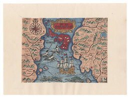 偽版GIPANG古地図　Fake Old Map of Zipangu (Japan)