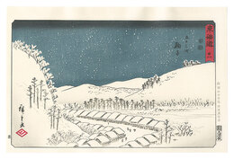 広重の四季（雪月花の内）『雪の絵』【復刻版】　Four Seasons by Hiroshige (Snow, Moon and Flowers) / Snow 【Reproduction】	