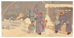 野津大将雪晴遼陽進望図　In Clear Weather after Snow, General Nozu Advances and Looks at Liaoyang