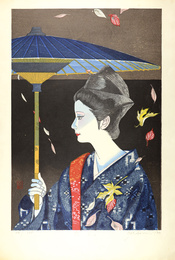 花風を踊る佐藤太圭子像　Takeko Sato Dancing Hanakaze