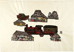 静物（箱庭玩具・ブリキの玩具）　Still Life (Toys)