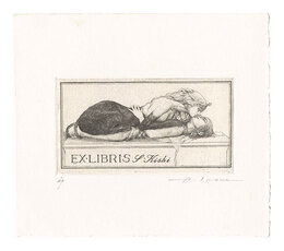 蔵書票　スフィンクス　Ex Libris: Sphinx