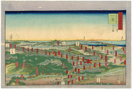 大日本國郡名所　陸奥國宮城郡　仙台　Famous Views of the Provinces and Districts of Japan / Sendai in Miyagi District, Mutsu Province