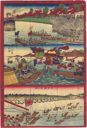 古今水上競　Aquatic Competitions, Past and Present