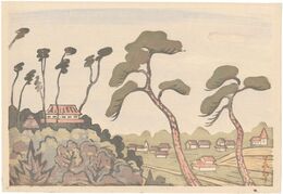 作品（郊外小景）　Suburban Scene