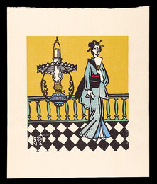 女と洋燈　Woman and a Lamp