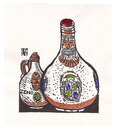 髭徳利　Liquor Bottles with Beards and Mustaches