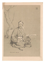 大日本帝国古今風俗寸陰漫稿　XII　Japanese Types / No. 12