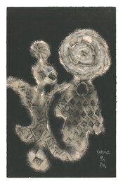 自筆画稿　麗春　Corn Poppy