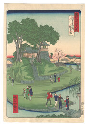 東京名所四十八景　浅草寺境内弁天山　Forty-Eight Views of Famous Places in Tokyo / Benten Hill, the Precincts of Senso-ji Temple