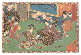 其姿紫の写絵　十七　Magic Lantern Slides of That Romantic Purple Figure / No. 17