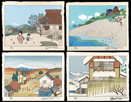 木版画集　幼な心の四季