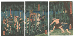 木曽義仲粟津落之図　The Last Stand of Kiso Yoshinaka at Awazu