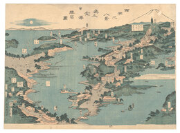 西湖之八景武之金沢模写図　Eight Views of Saiko: Copy of Kanazawa in Musashi Province