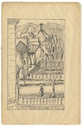 自筆画　ヴィクトリアにて　Drawing : At Victoria