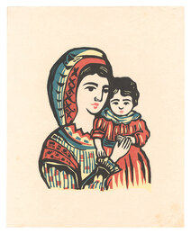 母と子（子を抱く）　Mother and Her Child (Holding a Child)