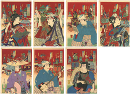 花競神田祭礼　Contest of Flowers, Kanda Festival	