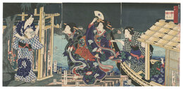 江戸八景之内　両ごくの晴嵐　Eight Views of Edo / Clearing Weather at Ryogoku