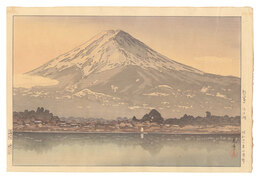 朝の富士 河口湖　Morning Fuji, Lake Kawaguchi
