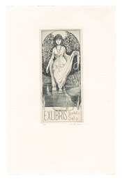 蔵書票　オフェリア I　Ex Libris: Ofelia I