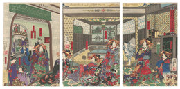 江戸町二丁目甲子屋 浴室之図　Bathhouse of the Koshiya at Edo-machi nichome