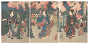 浅草奥山桜花盛之図　The Inner Precincts at Asakusa: Cherry Blossoms in Full Bloom