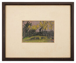 モスクワ河畔の公園　Riverside Park in Moscow