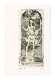 蔵書票　サブリナ I　Ex Libris: Sablina I