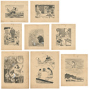 自筆挿絵原画　文芸童話集　Illustrations for Bungei Dowa-shu