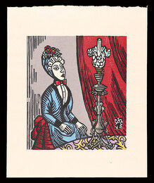 女と洋燈　Woman and a Lamp