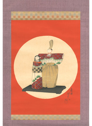 立びなの図　Standing Hina Dolls