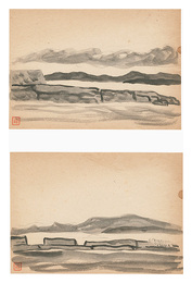 自筆画　釧路風景　Views of Kushiro