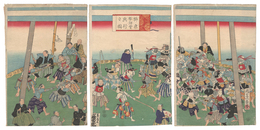 榊原撃剣会興行之図　Fencing Match Performance by Sakakibara Kenkichi