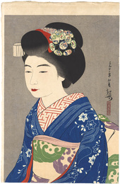 観方創作版画　第壹集　雛三　The 1st Collection of Creative Prints by Kanpo / Maiko Hinazo