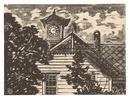 板画新日本百景　古い時計台　Hanga New One Hundred Views of Japan / The Old Clock Tower