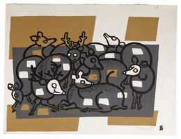 群鹿　Herd of Deer