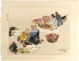 琉球の市場　Market at Ryukyu Island (Okinawa)