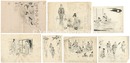 自筆画稿　佐用姫人形　Original illustrations for Sayohime Doll (Girls Club) written by Sasamoto Tora