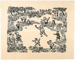 村童野球戯之図　Children Playing Baseball