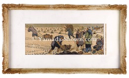 米作四題　そりひき（冬）　Four Scenes of Rice Cultivation / Sledding (Winter)