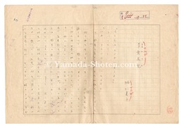 自筆原稿　青葉木兎　Manuscript: Northern Boobook