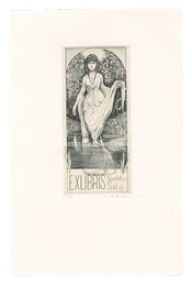蔵書票　オフェリア I　Ex Libris: Ofelia I